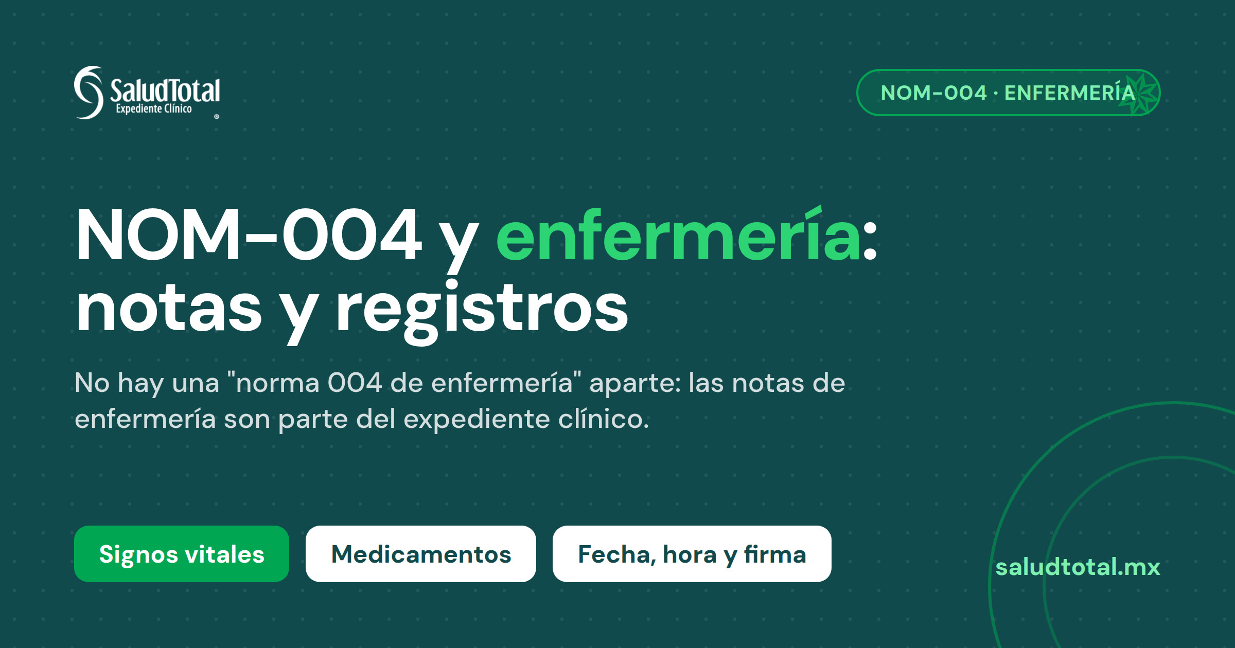 NOM-004 y enfermería: qué exige la norma a las notas y registros (guía 2026)